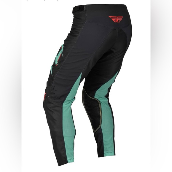 Fly Racing Black and Teal Pants - Picture 6 of 7